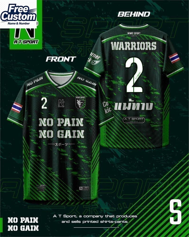 AT SPORT jersey AT WARRIOR Smooth Micro-Face Fabric การออกกําลังกายกิจกรรมการเดินทางเสื้อราคาถูกที่ก