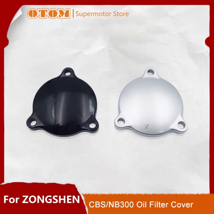 OTOM Motorcycle Engine Oil Filter Cover For ZONGSHEN ZS174MN-3 CBS300 ZS174MN-5 NB300 Water-Cooled