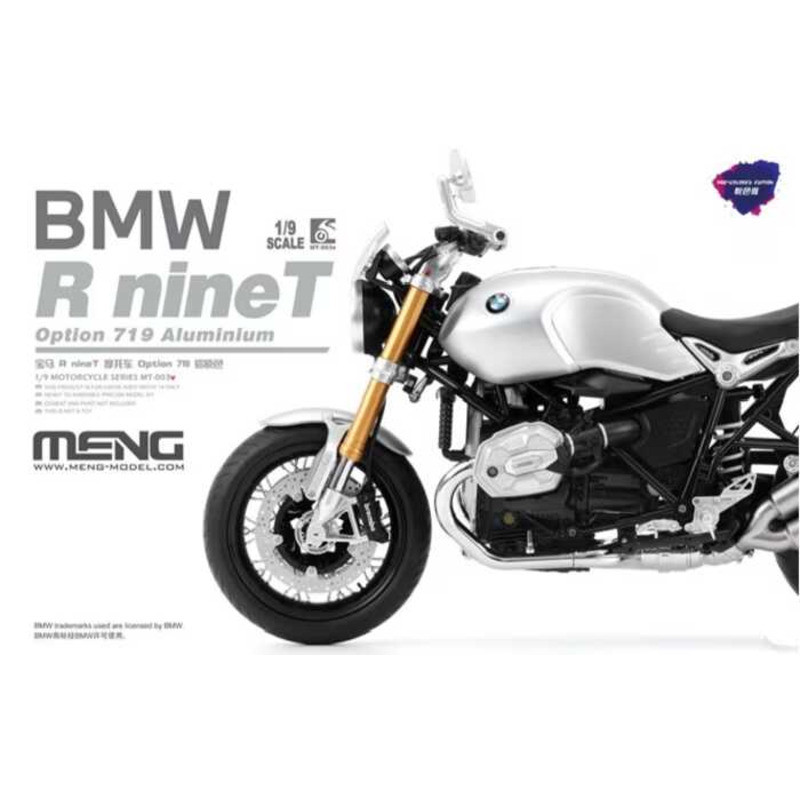 Meng Model MT-003V BMW R nineT Option 719 Aluminium (Pre-coloured) 1/9 Static model kit
