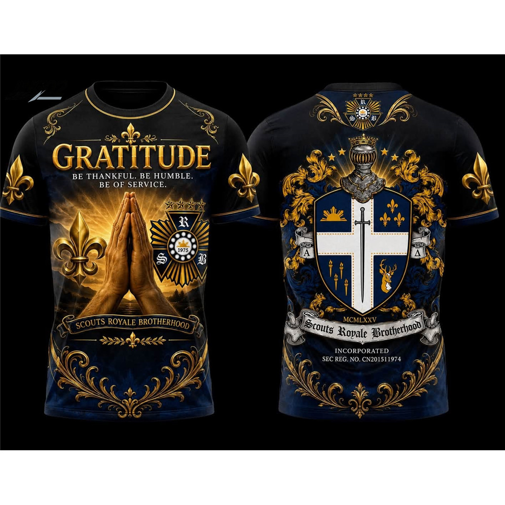 J02-ใหม่สไตล์ SRB Scouts Royale Brotherhood Sport Jersey พิมพ์เต็มรอบคอที่กําหนดเองชื่อและโลโก้