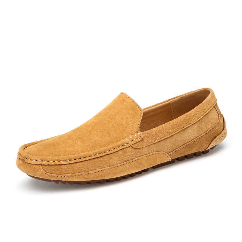 W Men Loafers Casual Driving Shoes Cow Leather Doug Boat Driving Shoes Man Leather Shoes Size 37-47