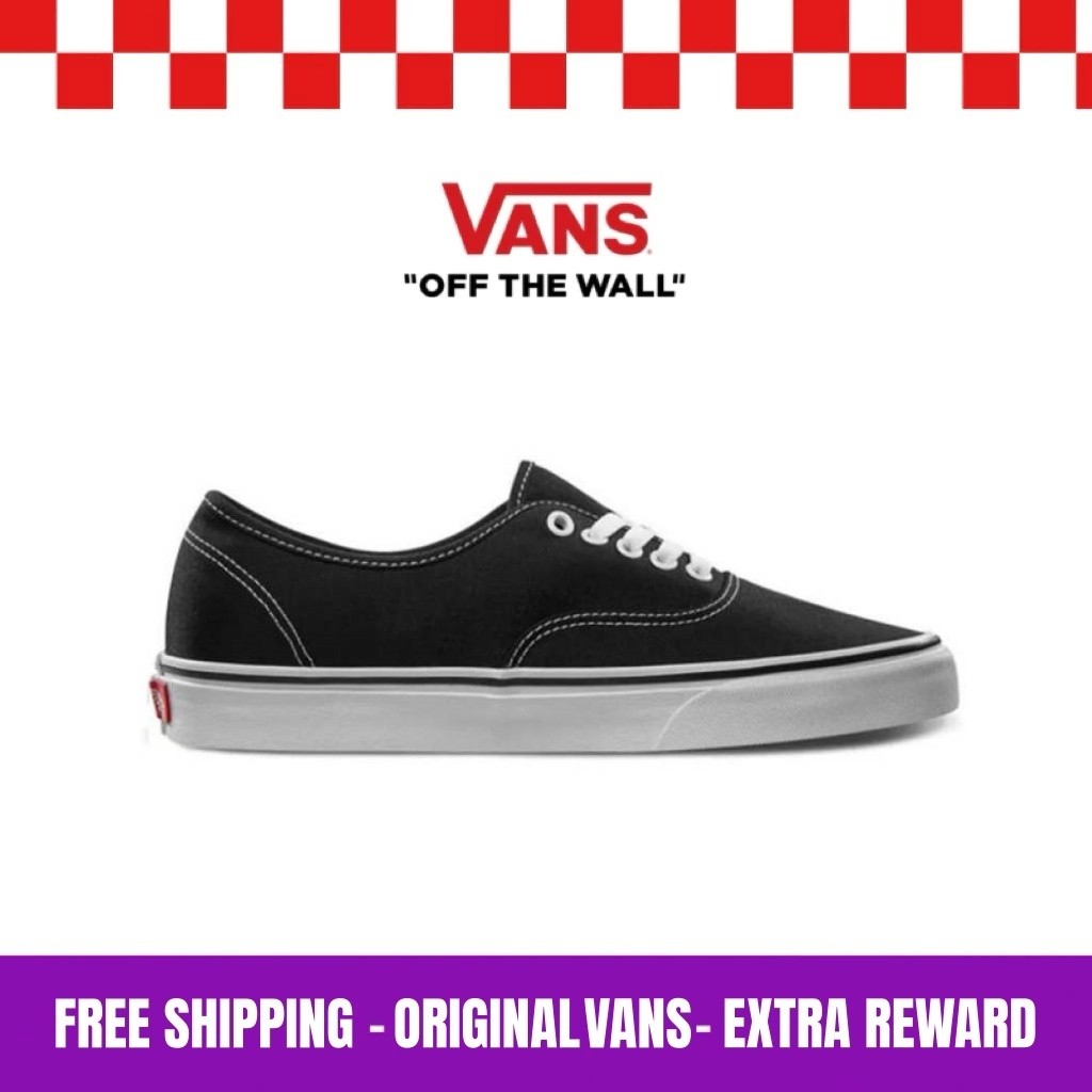 รองเท้ากีฬาลำลอง Vans Authentic สีดำขาว
