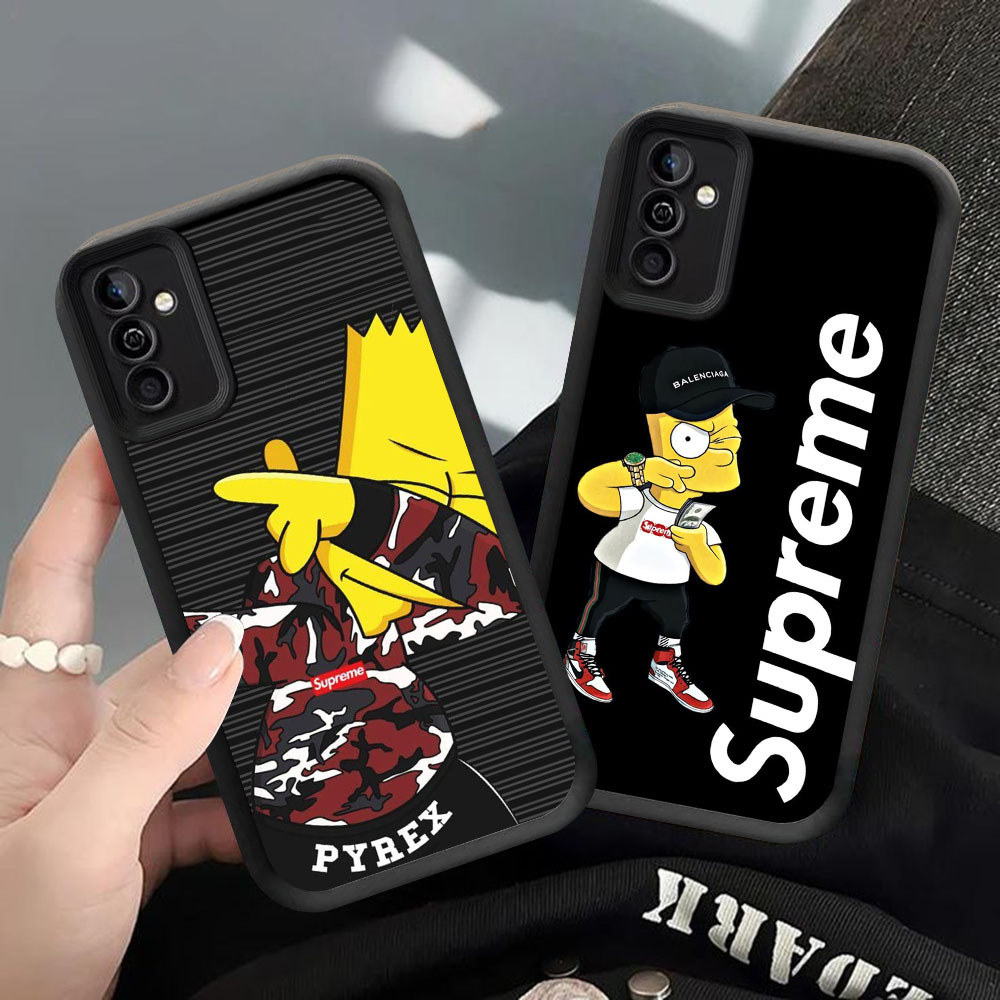 CK-47 การ์ตูน Simpson ปลอกกันกระแทกสําหรับ Samsung A55 A54 M15 S25 S24 S21 FE Ultra