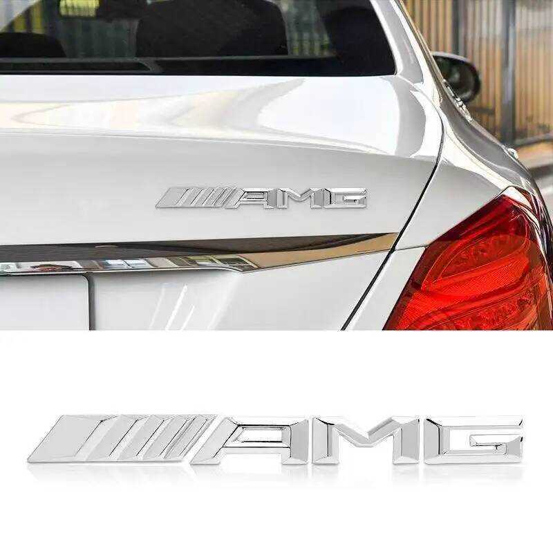 ▥   โลโก้ตราสัญลักษณ์ท้ายรถ TURBO 3D ABS สีดำเงา สำหรับ Mercedes Benz W204 W205 W176 W177 W212 W21