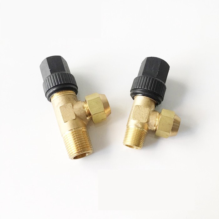 Refrigeration and air conditioning right angle valve Globe valve brass refrigeration accessories