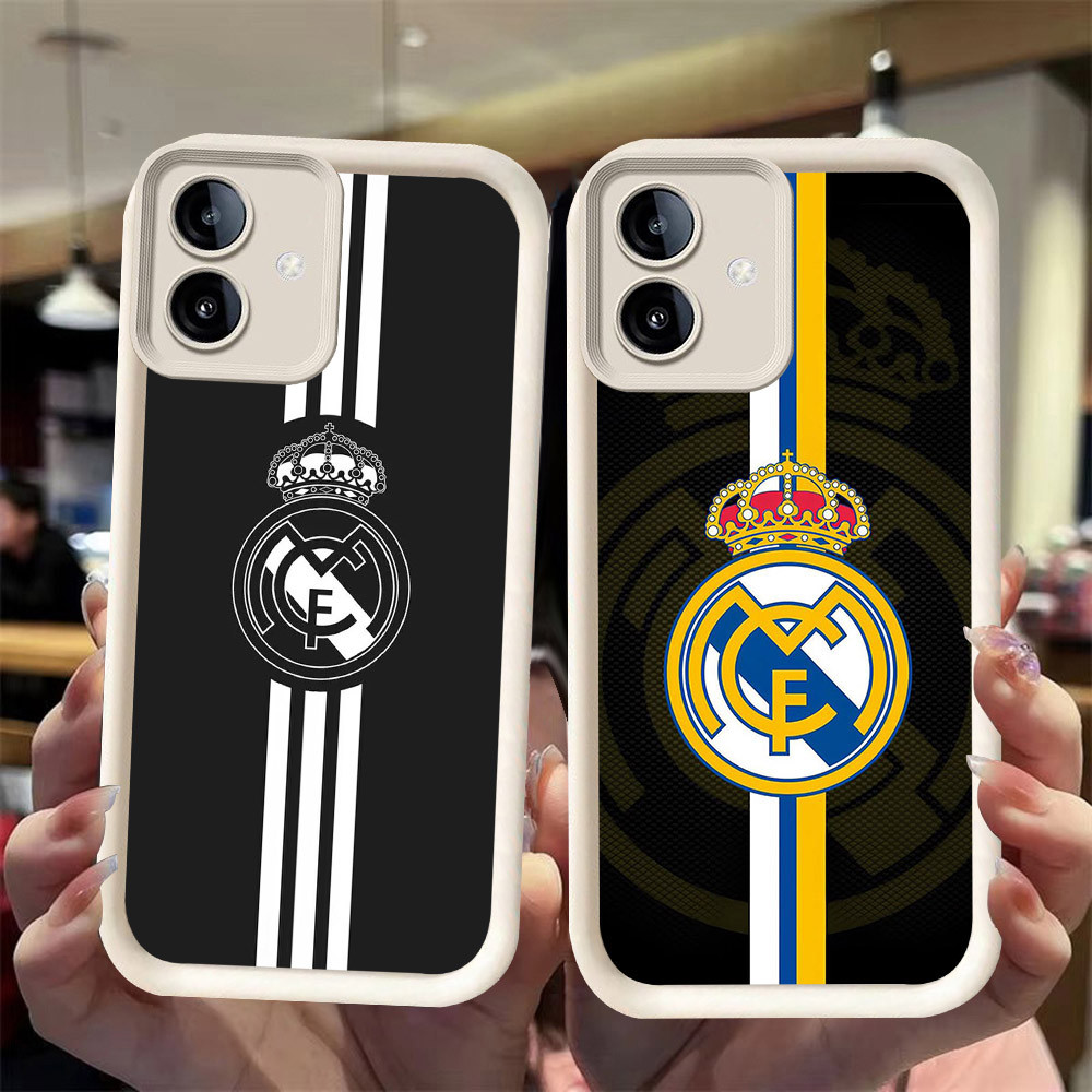J-40 Real-Madrid ดำขาวชมพูเคสโทรศัพท์หรับ Samsung Galaxy A03 A07 A05 A04E A06 A04 5G