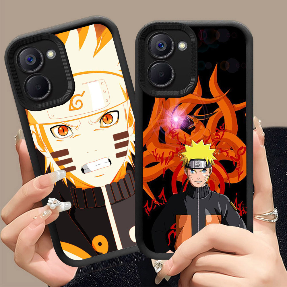 Q-2 Naruto ขาวดำเคสโทรศัพท์หรับ Xiaomi POCO C81X C65 C71 X7 Pro ปกสีชมพู