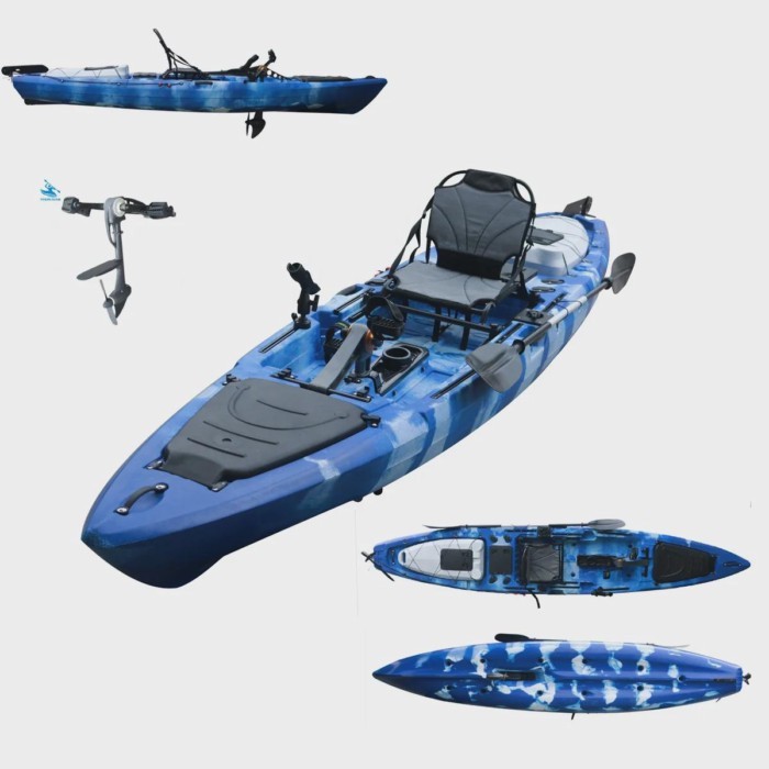 13.5ft Single People Fishing Foot Pedal Kayak Professional Fishing Kayak with Electric Motor