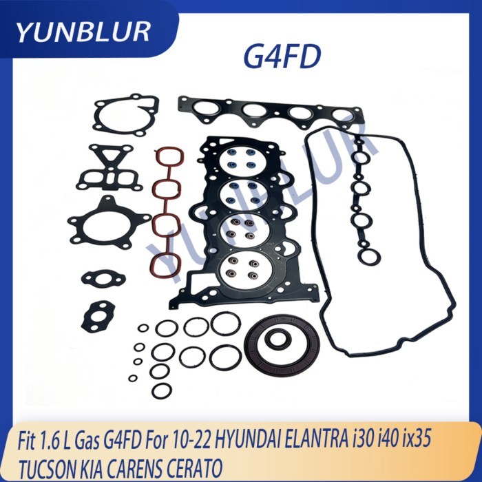 Engine Parts Cylinder Head Full Gasket Set Fit 1.6 L Gas G4FD For 10-22 HYUNDAI ELANTRA i30 i40 ix3