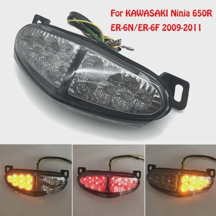 For KAWASAKI ER6N ER-6N ER 6N ER6F ER-6F ER 6F 2009 2010 2011 Motorcycle Accessories Integrated LED