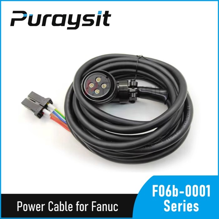 Puraysit Servo Motor Power Cable F06B-0001-K008 F06B-0001-K012 3M 5M 8M 10M for Fanuc