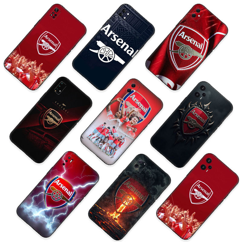 สําหรับ Redmi หมายเหตุ 7 Pro 8T 9S Max 9T 10 เคสโทรศัพท์ TPU นุ่มกันกระแทกฝาครอบป้องกัน Arsenal Foot