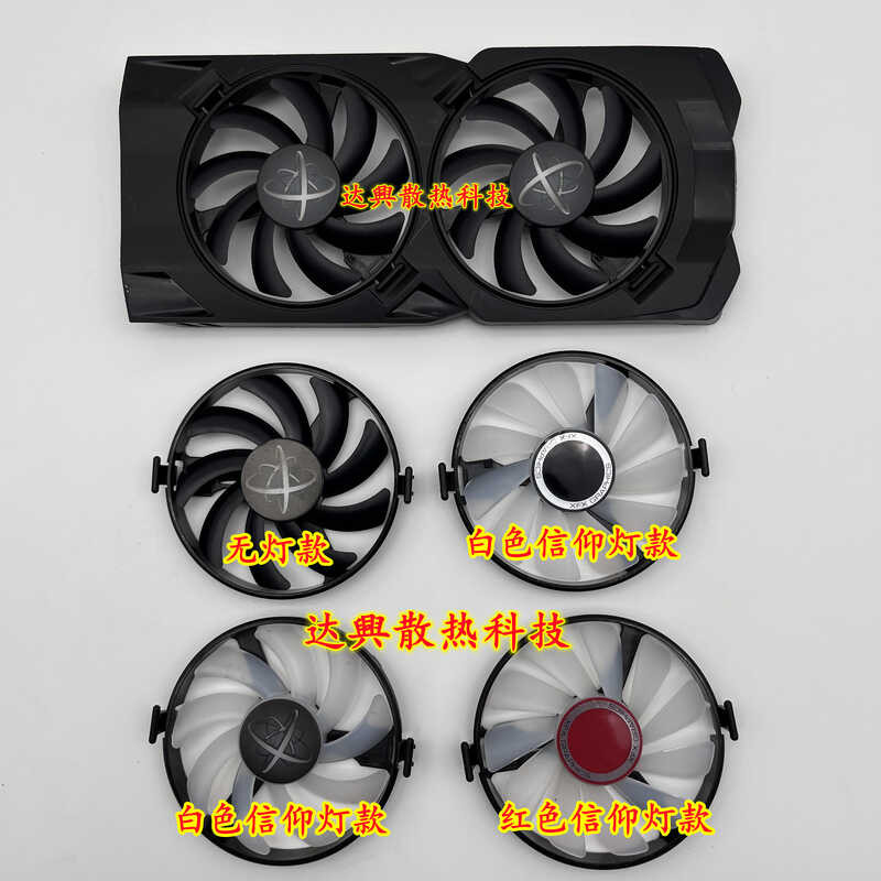 Original XFX XFX RX470 480 580 Black Wolf Evolution Version ติดตั้งง่าย Contact Buckle Faith Light C