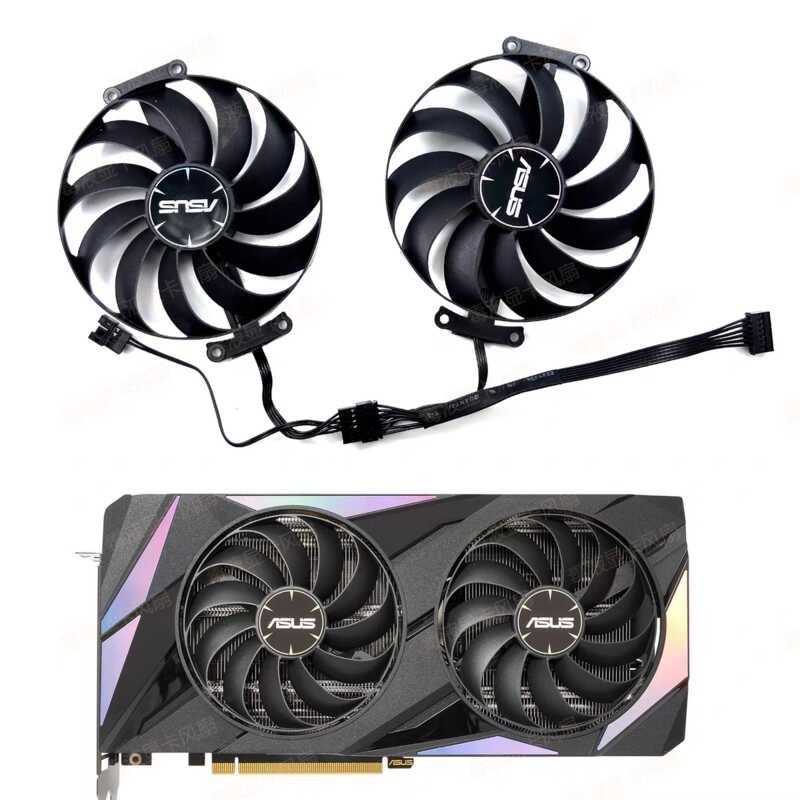 ASUS ASUS RTX3060 3060ti LHR 12GB MEGALODON MEGALODON พัดลมระบายความร้อนการ์ดกราฟิก