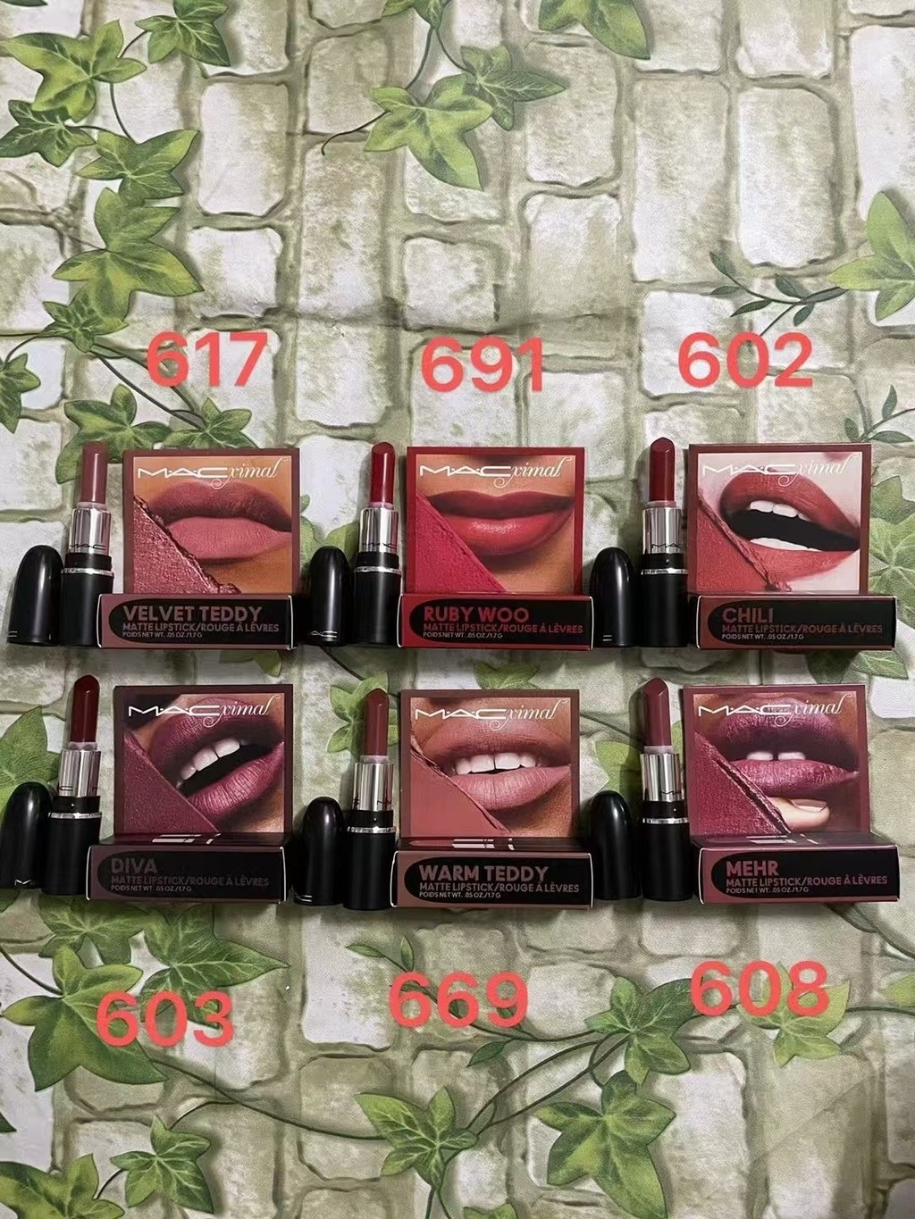 ร้อน สไตล์ มาใหม่24เว็บไซต์อย่างเป็นทางการรุ่นดั้งเดิมรุ่นส่วนตัว✔Bullet Lipstick Sample Color Box V