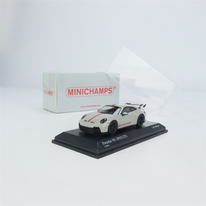 MINICHAMPS/Mini Cut 1: 64 Porsche GT3 โมเดลรถจําลองโลหะผสมเครื่องประดับ
