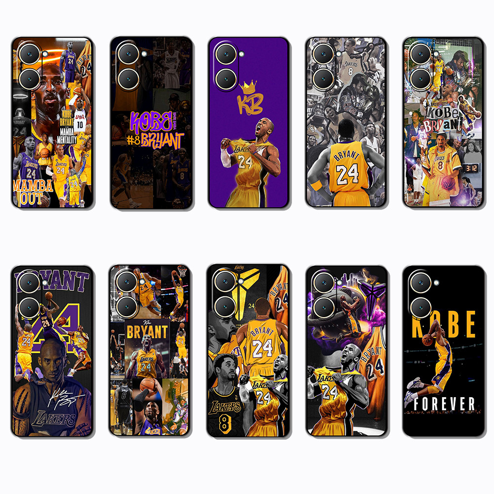 Vivo Y03 Y30T Y18 Y18S Y18E T3 Z9 lite Y37M Kobe Bryant เคสโทรศัพท์สีดํานุ่มแฟชั่น