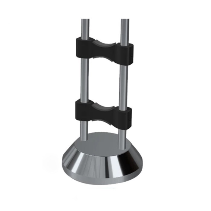 Adjustable Audio Cable Riser Stand  Stainless Steel Hi-Fi Cable Lifter with Vibration Damping Spike