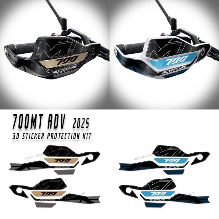 For CFMoto 700MT ADV MT 700 ADV Motorcycle Accessories 3D Sticker Handguard Protection Front Door H