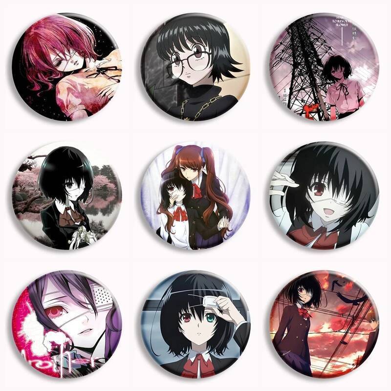Another Misaki Mei Kouichi ปุ่มนุ่ม Pin คลาสสิกอะนิเมะเข็มกลัดป้ายกระเป๋าอุปกรณ์ตกแต่งแฟนรวบรวมเพื่อ