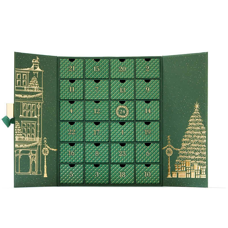 Advent Calendar Box Double Door Advent Calendar Mystery Box 24 Days Box Gilding