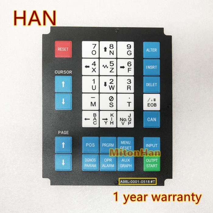 Brand New For Fanuc OT - A98L-0001-0518#T A98L-0001-0518#M 02 Membrane Keyboard Protective Film A98