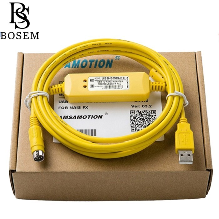 USB-SC09-FX FX-USB-AW PLC Programming Cable For Mitsubishi FX1S FX1N FX2N FX3U