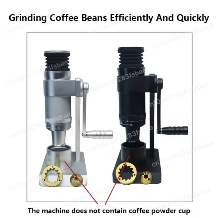 Hand Cranked 63mm Coffee Grinder Ghost Conical Burr Grindier For Turkish Coffee Espresso Mocha Exte