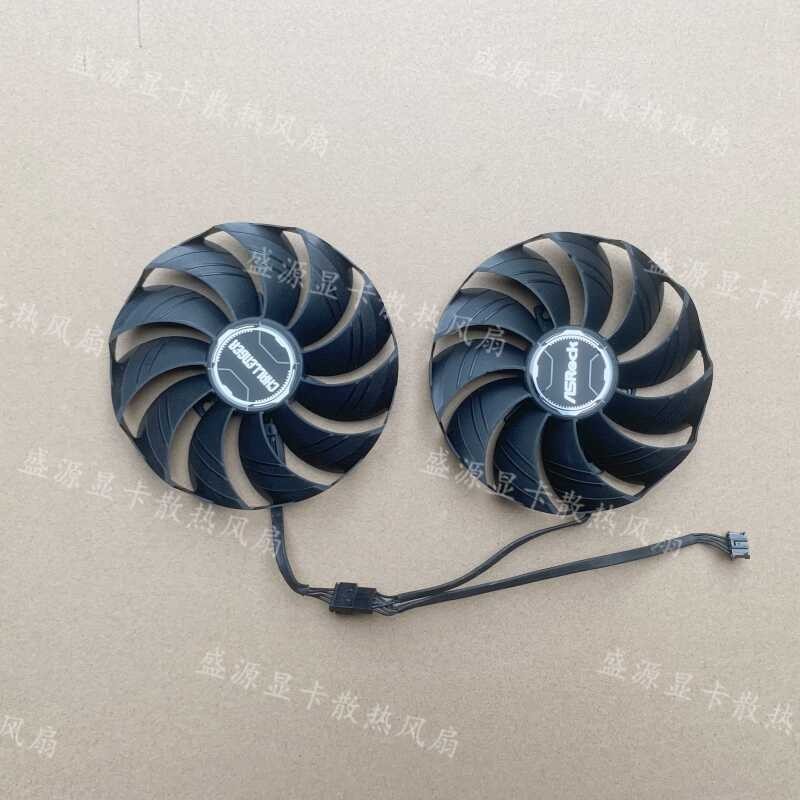 ASROCK/ASROCK RX7700XT 7800XT 7900GRE Challenger OC พัดลมระบายความร้อนการ์ดกราฟิก