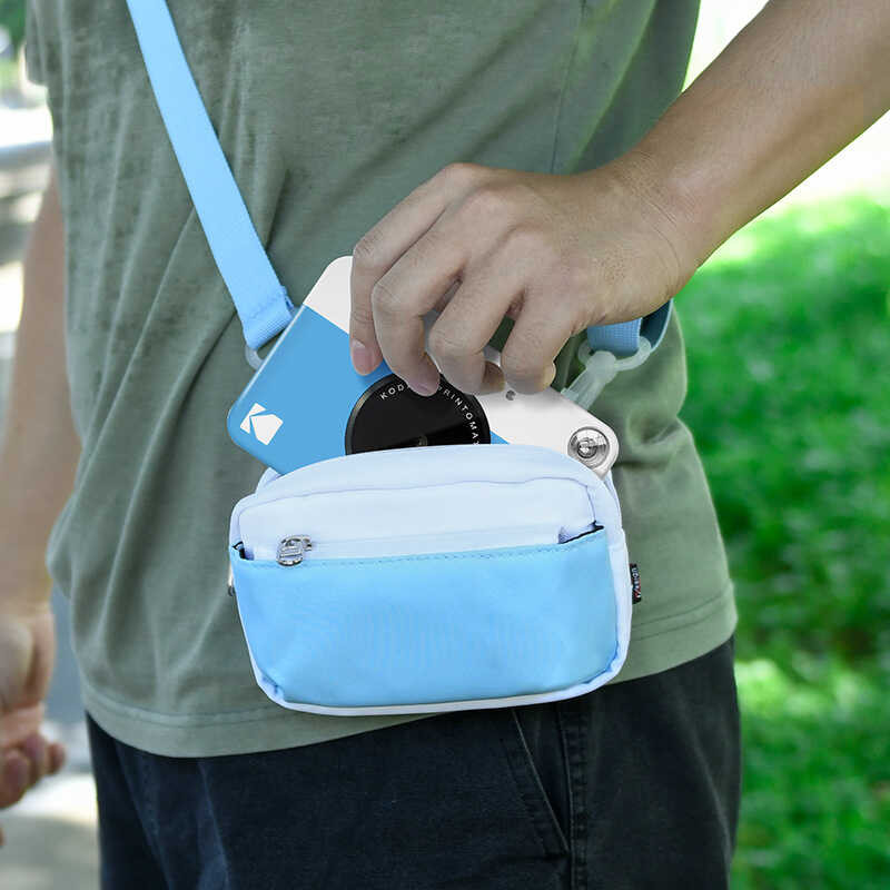 เหมาะสําหรับ Kodak Kodak กระเป๋ากล้องโพลารอยด์ Dual Pocket Contrast Color Digital Camera Strap สายคล