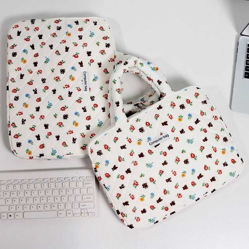 กระเป๋าถือแบบเกาหลี น้ำหนักเบาทองสำหรับ iPad และ laptop เหมาะสำหรับสาวๆ