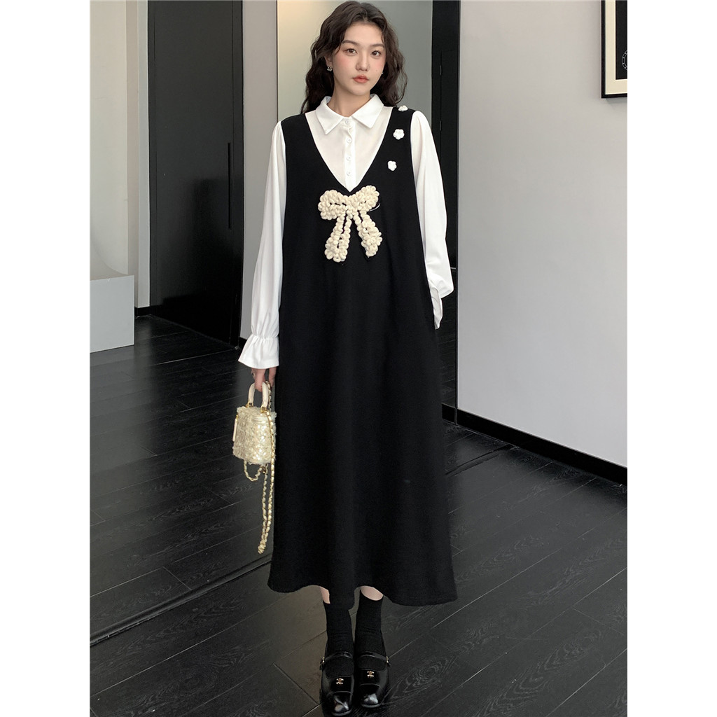 Ladivi Plus ขนาดแฟชั่นผู้หญิงชุดฤดูใบไม้ผลิฤดูใบไม้ร่วงแขนยาวลําลองหลวมยาว Tunic 60351 F054