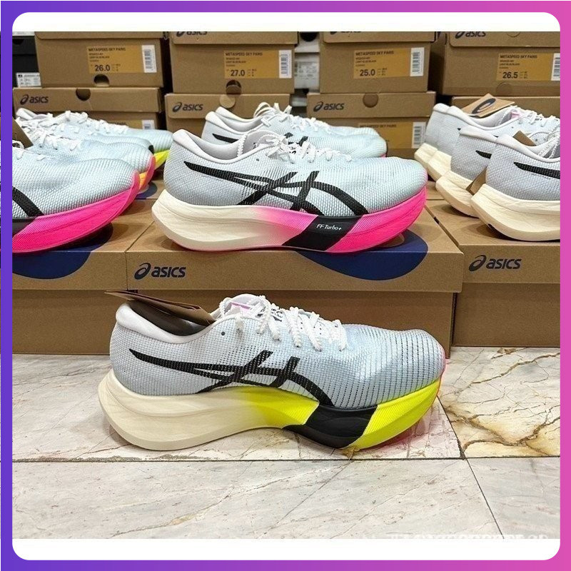 สินค้าขายดี❤ ง่ายโดยใช้ METASPEED SKY PARIS Turbo Flytefoam Technology รองเท้าวิ่งเพื่อยกประสิทธิภาพ