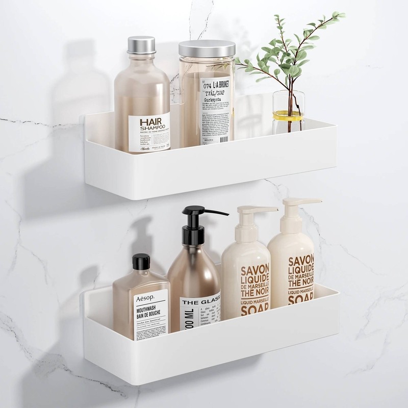 White Plastic Magnetic Kitchen Shelves Spices Jar Storage Racks For Refrigerator Multi-Functional Or