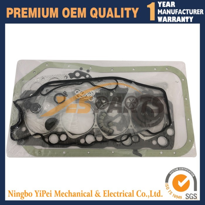 8 Valve Overhaul Full Gasket Kit For Mitsubishi 4D56 4D56T 4WD KB4T Pajero L200 Montero