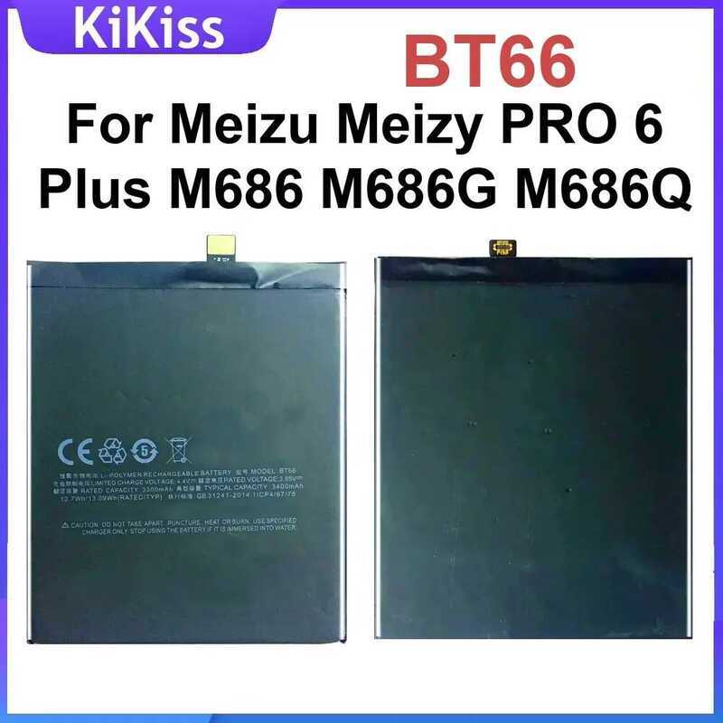 แบตเตอรี่โทรศัพท์มือถือ Bt66 สำหรับ Meizu Meizy PRO 6 Plus M686 M686g M686q แบตเตอรี่ใหม่เอี่ยม