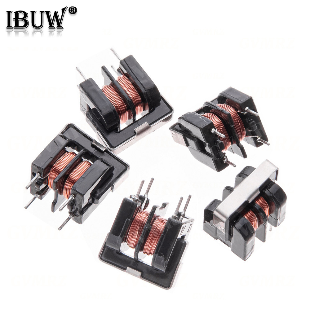 5PCS UU9.8 โหมดทั่วไป Choke Inductor 10mH 20mH 30mH 40mH 50mH สําหรับกรอง Pitch