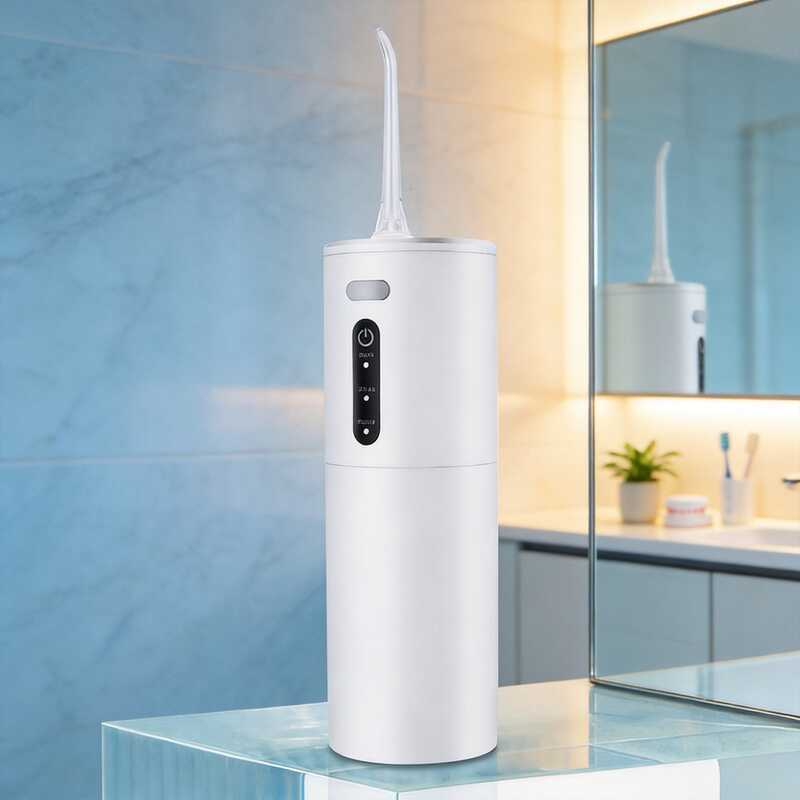 Flosser แบบพกพา Oral Flosser ทําความสะอาดไฟฟ้า Flosser