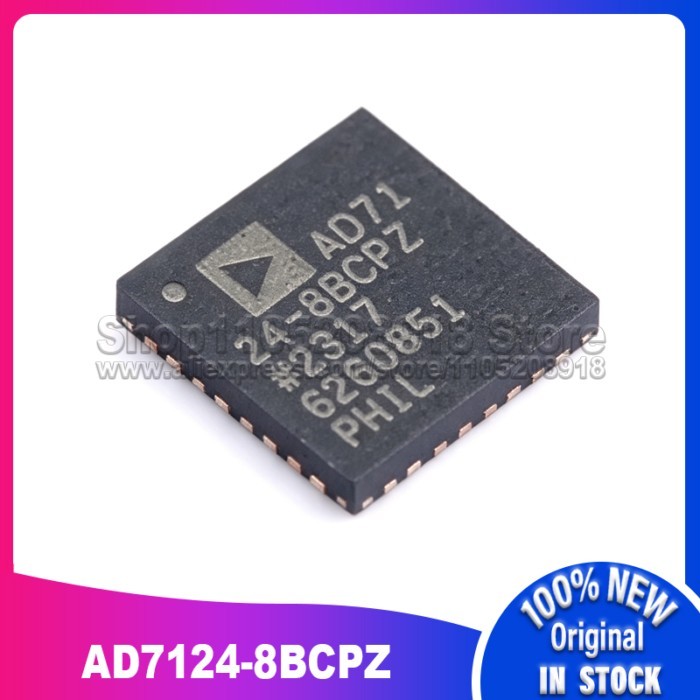 1PCS/LOT AD7124-8BCPZ WFQFN-32 AD7124 AD7124-8 AD71 24-8BCPZ SMD IC Chip 100% New Spot stock