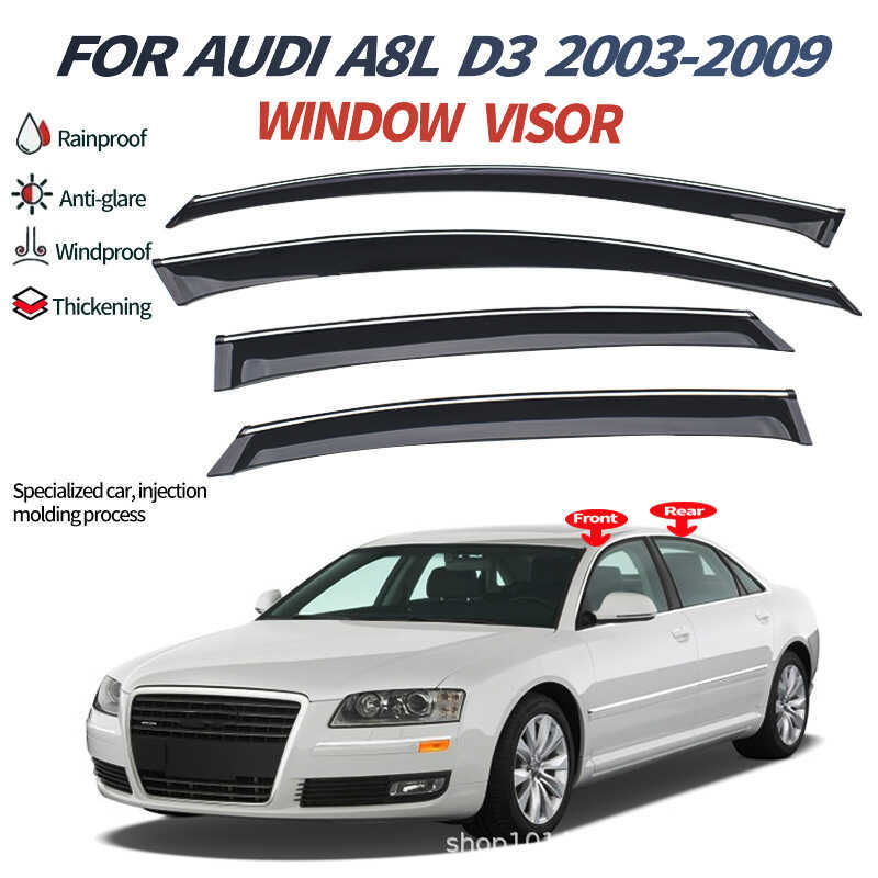 เหมาะสําหรับ Audi A8L กันฝนสปอยเลอร์บังแดดรุ่น Audi a8L ที่บังแดดหน้าต่าง