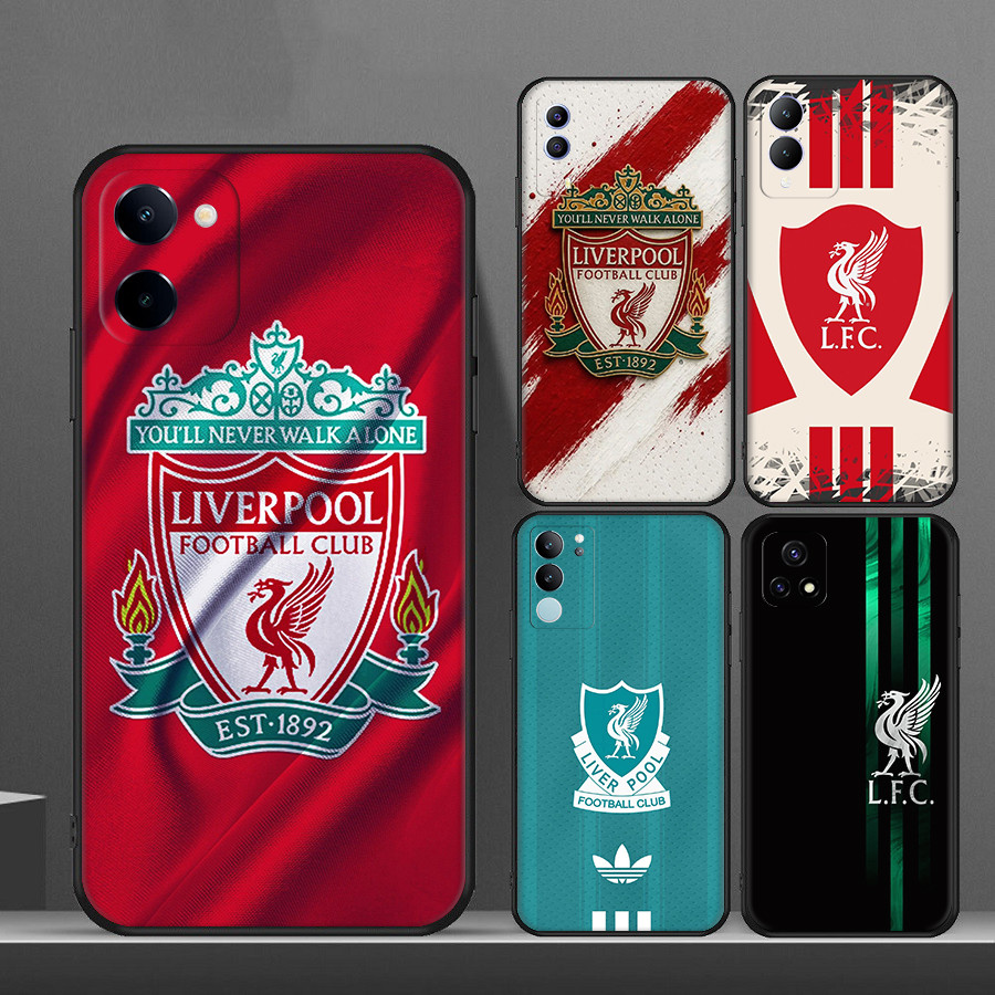 สําหรับ Vivo V21E V25 V27 V27E V27Pro V29E V29 V40 Pro Lite Liverpool 8Y14 นุ่มสีดํา TPU เคสโทรศัพท์
