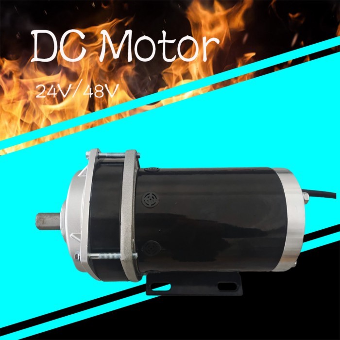 1KW 2KW Asynchronous Electric Motor With Reducer DC 24V 48V Voltage Motor With 500RPM 700RPM Gearbo