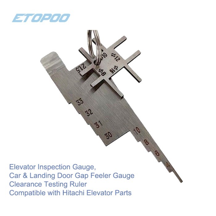 Elevator Inspection Ruler, Flat Ruler, Door Gap Plug Ruler, Elevator Gap Inspection Plug Ruler