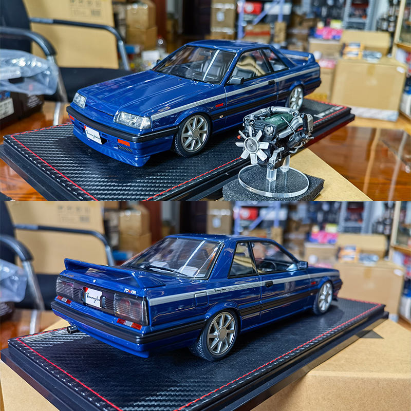 IG 1: 18Tommy kaira M20 R31 Skyline ฟรีเครื่องยนต์ IG2436 เรซิ่นรถรุ่น Out of Print Car Model