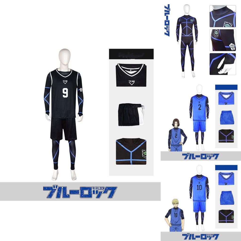 Blue Lock อะนิเมะคอสเพลย์ Isagi Yoichi Rensuke No.1 Jersey Set