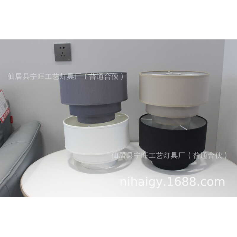 โคมไฟระย้าสามชั้นโคมไฟผ้า E27E14 โคมไฟผ้า