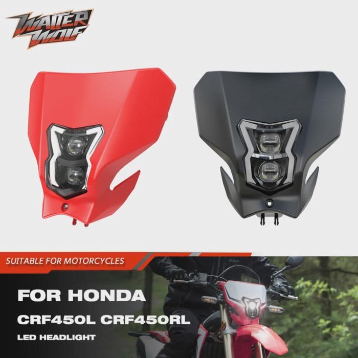 LED Headlight Headlamp Assembly with Fairing For HONDA CRF450L CRF450RL CRF 450 L RL 2019-2024 2020