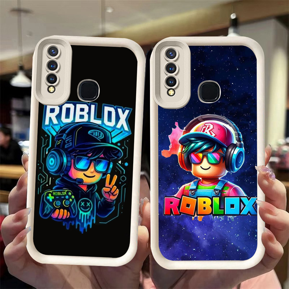J-29 Roblox ดำขาวชมพูเคสโทรศัพท์หรับ VIVO Y30 Y50 Y3S Y12 Y15 Y30i Y17 Y17S