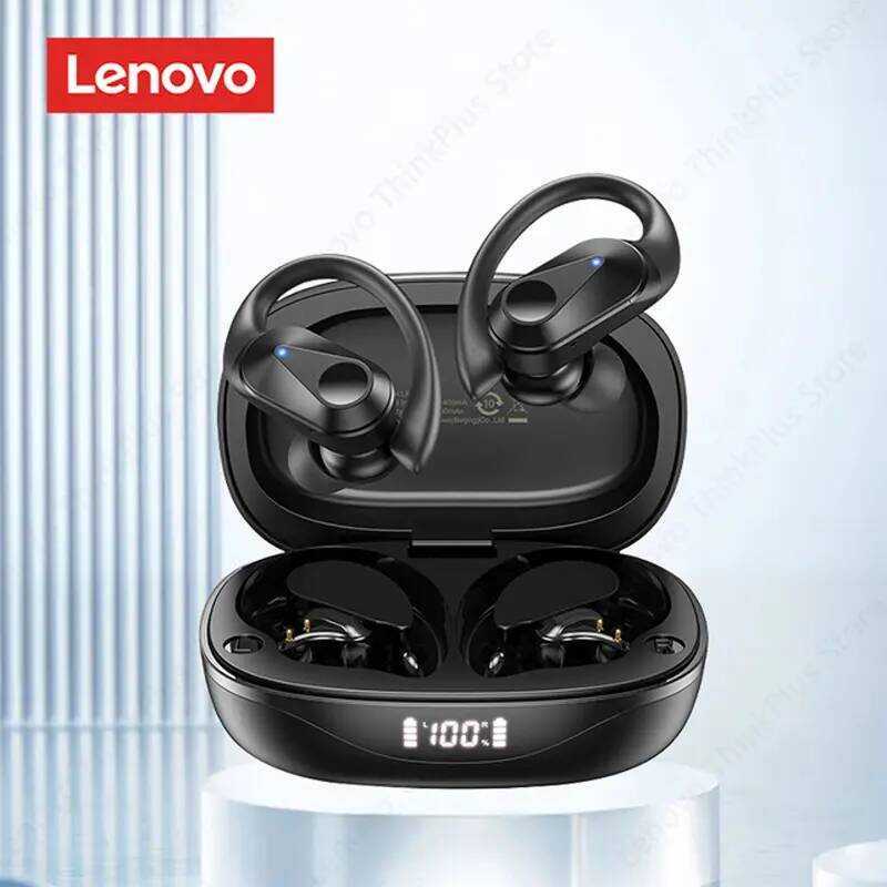 Lenovo Lp75 TWS หูฟังบลูทูธ 5.3, การออกแบบหูฟังกีฬาไร้สาย, กันน้ำ, สเตอริโอไฮไฟ, พร้อมไมโครโฟน, 400M