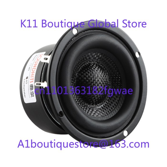 25~ 40W 3-inch Speaker Unit Bass Hifi Home Speaker Fiberglass Woven Basin Subwoofer Sound Subwoofer